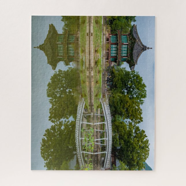 Quebra-cabeça Hyangwonjeong Pavilion Seoul Coreia do Sul (Vertical)