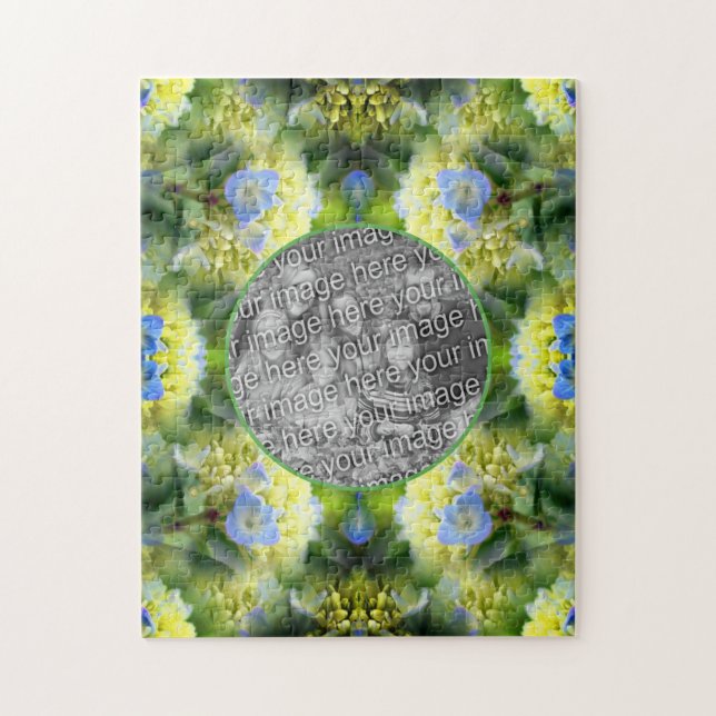 Quebra-cabeça Hydrangea Flower Frame Crie sua própria foto (Vertical)