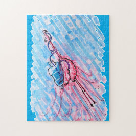 Quebra-cabeça Hydrated Flamingo