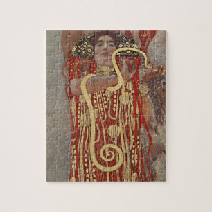 Quebra-cabeça Hygieia por Gustav Klimt, Arte Nouveau Antiga