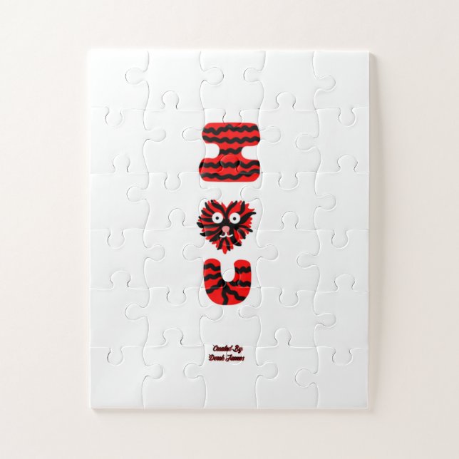 Quebra-cabeça I Felpudo (27,94 cm x 35,56 cm) (Vertical)