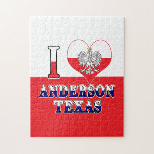 Quebra-cabeça I Heart Love Anderson Texas