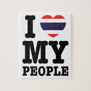 Quebra-cabeça I Heart (Love) My Thai Pessoas
