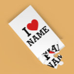 Quebra-cabeça I Heart Name<br><div class="desc">Write your desired Name or Text on the name Section.</div>