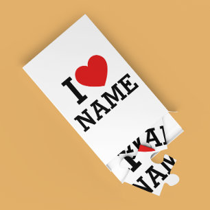 Quebra-cabeça I Heart Name