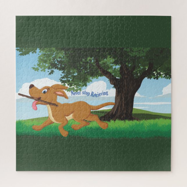 Quebra-cabeça I Live to retrieve (Vertical)