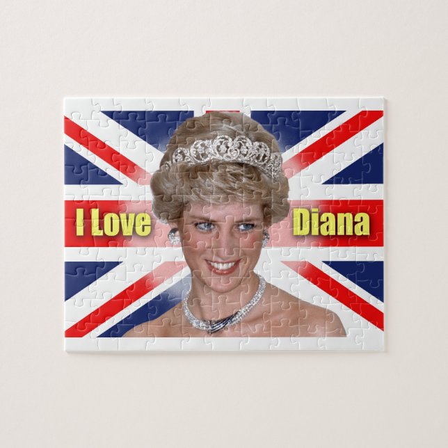 Quebra-cabeça 'I Love Diana' Princesa HRH (Horizontal)