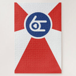 Quebra-cabeça I Love You Wichita Flag