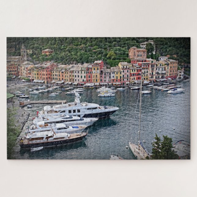 Quebra-cabeça Iate de Portofino - Italia - 20x30 - PC 1014 (Horizontal)