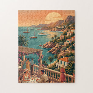 Quebra-cabeça Ibiza Cena de Viagem Vintage Espanha