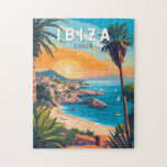 Quebra-cabeça Ibiza Espanha Art Vintage<br><div class="desc">Ibiza retro vetor viagem design. Ibiza é uma das ilhas Baleares,  um arquipélago de Espanha no Mar Mediterrâneo.</div>