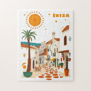 Quebra-cabeça Ibiza Espanha férias branco mediterrâneo