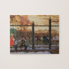 Quebra-cabeça Ice Skating Rink em inverno (por Konstantin Somov)