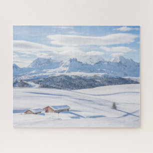 Quebra-cabeça Ice & Snow Snowscape European Alps, Italy