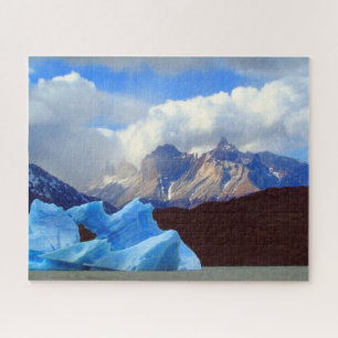 Quebra-cabeça iceberg azul da patagonia