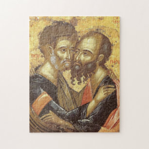 Quebra-cabeça Ícone cristão de santos Peter e Paul Orthodox