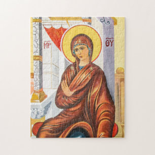 Quebra-cabeça Ícone Cristão Panagia Theotokos Ortodox