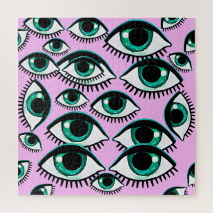 Quebra-cabeça Ícone de Abstrato de Olho de Montanha