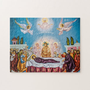 Quebra-cabeça Ícone Dormition of the Theotokos (Virgin Mary)
