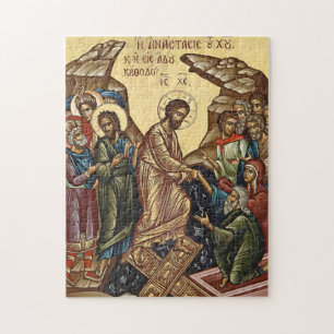 Quebra-cabeça Ícone Ortodoxo Cristão Cristo Ressuscitou