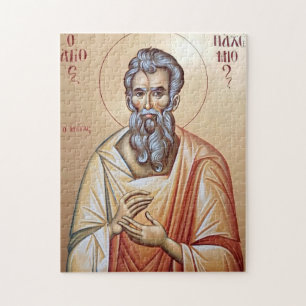 Quebra-cabeça Ícone Ortodoxo Cristão de S. Pacômio, o Grande