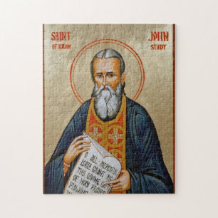 Quebra-cabeça Ícone Ortodoxo Cristão de São João de Kronstadt
