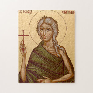 Quebra-cabeça Ícone Ortodoxo Cristão de Sta. Maria do Egito