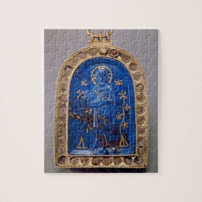 Quebra-cabeça Ícone portátil, provavelmente medieval (lazuli de (Vertical)