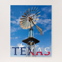 Quebra-cabeça Icônica Texas Image, Windmill e Texas Logo
