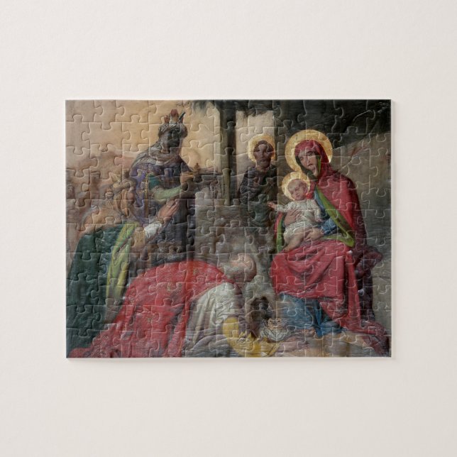 Quebra-cabeça Iconografia ortodoxa sérvia na Igreja de Valjevo.  (Horizontal)