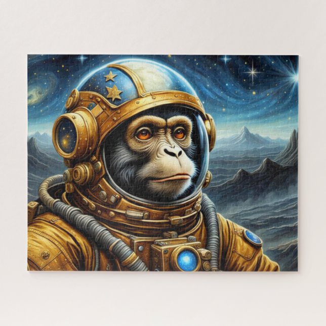 QUEBRA-CABEÇA IDADE DO MACACO DE AÇO-TAMARINA 5 (Horizontal)