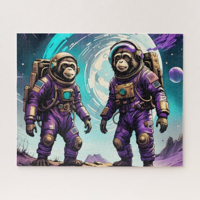 QUEBRA-CABEÇA IDADE DO MACACO DE AÇO-TAMARINA 7 (Horizontal)