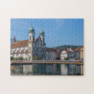 Quebra-cabeça Igreja Barroca, Viagem de Suiça de Luzerna