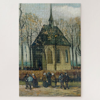 Quebra-cabeça Igreja de Congregação Famosa de Van Gogh