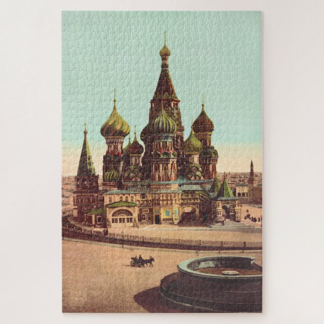Quebra-cabeça Igreja de São Basílio, Praça Vermelha Moscou (Vertical)