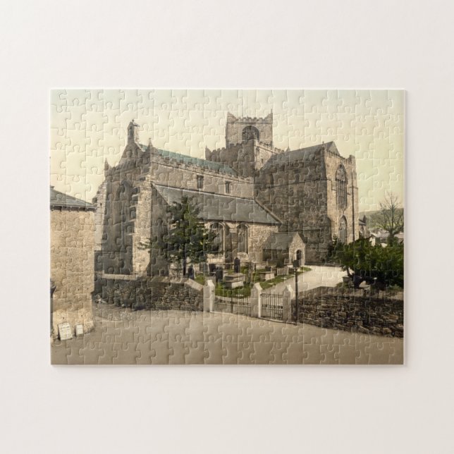 Quebra-cabeça Igreja do convento de Cartmel, Cumbria, Inglaterra (Horizontal)