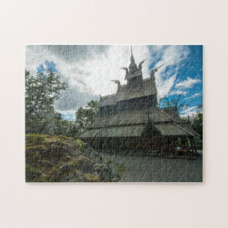 Quebra-cabeça Igreja do Stave de Fantoft, Bergen, Noruega
