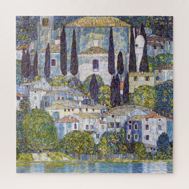 Quebra-cabeça Igreja em Cassone, Gustav Klimt (Vertical)