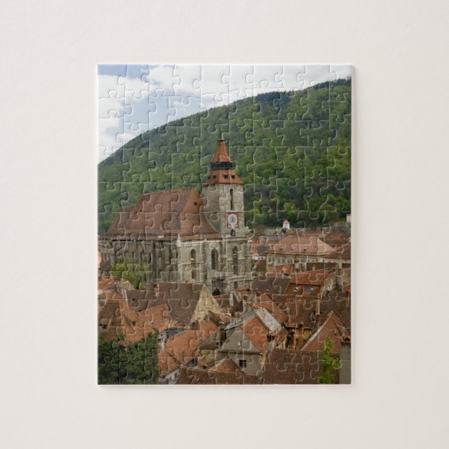Quebra-cabeça Igreja preta (Biserica Neagra) Brasov, Romania (Vertical)