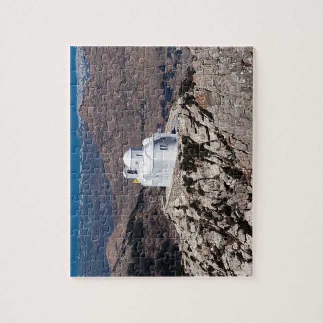Quebra-cabeça Igreja só nas montanhas gregas (Vertical)
