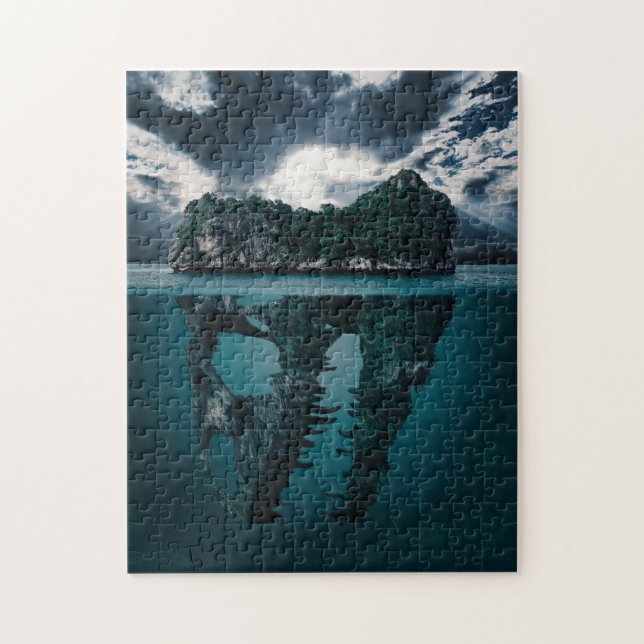 Quebra-cabeça Ilha de Arte abstrato Fantasy (Vertical)