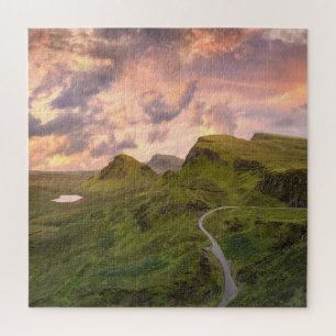 Quebra-cabeça Ilha de Sky Sunset Scotland Square Foto