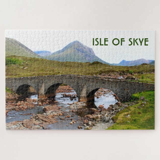 Quebra-cabeça Ilha de Skye: Ponte Sligachan, Escócia (Horizontal)
