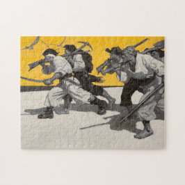 Quebra-cabeça Ilha do Tesouro, 1911, por Newell Convers Wyeth