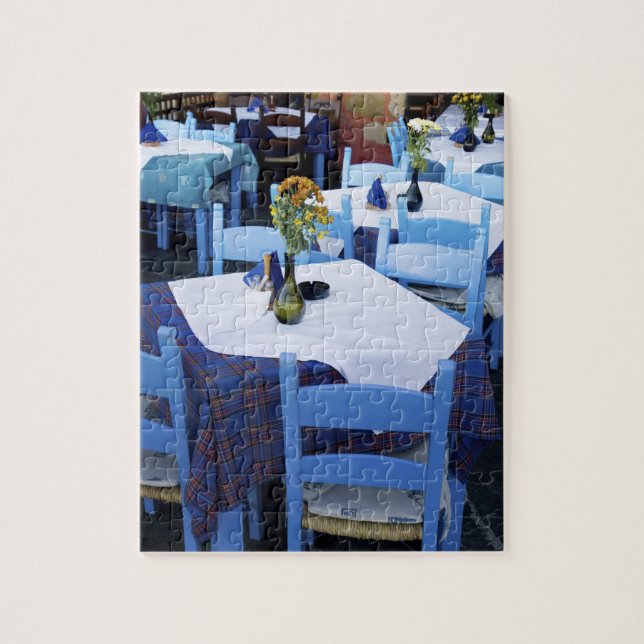 Quebra-cabeça Ilha grega de Creta e antiga cidade de Chania (Vertical)