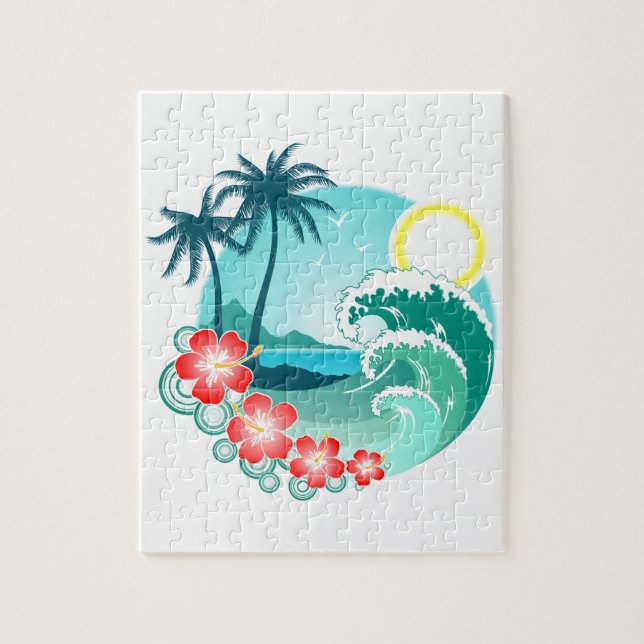 Quebra-cabeça Ilha Havaiana 2 (Vertical)