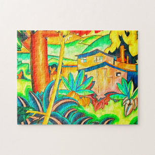 Quebra-cabeça Ilha Havaiana Honolulu Home Colorful
