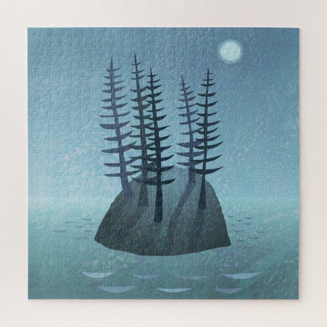 Quebra-cabeça Ilha na Arte Oceânica (Vertical)