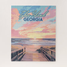 Ilha Tybee Georgia Sunrise Beach Savannah