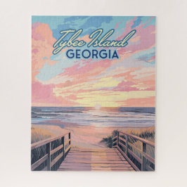 Quebra-cabeça Ilha Tybee Georgia Sunrise Beach Savannah